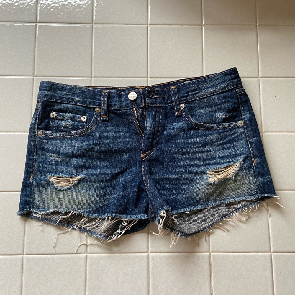 Rag & Bone Distressed Jean Shorts
